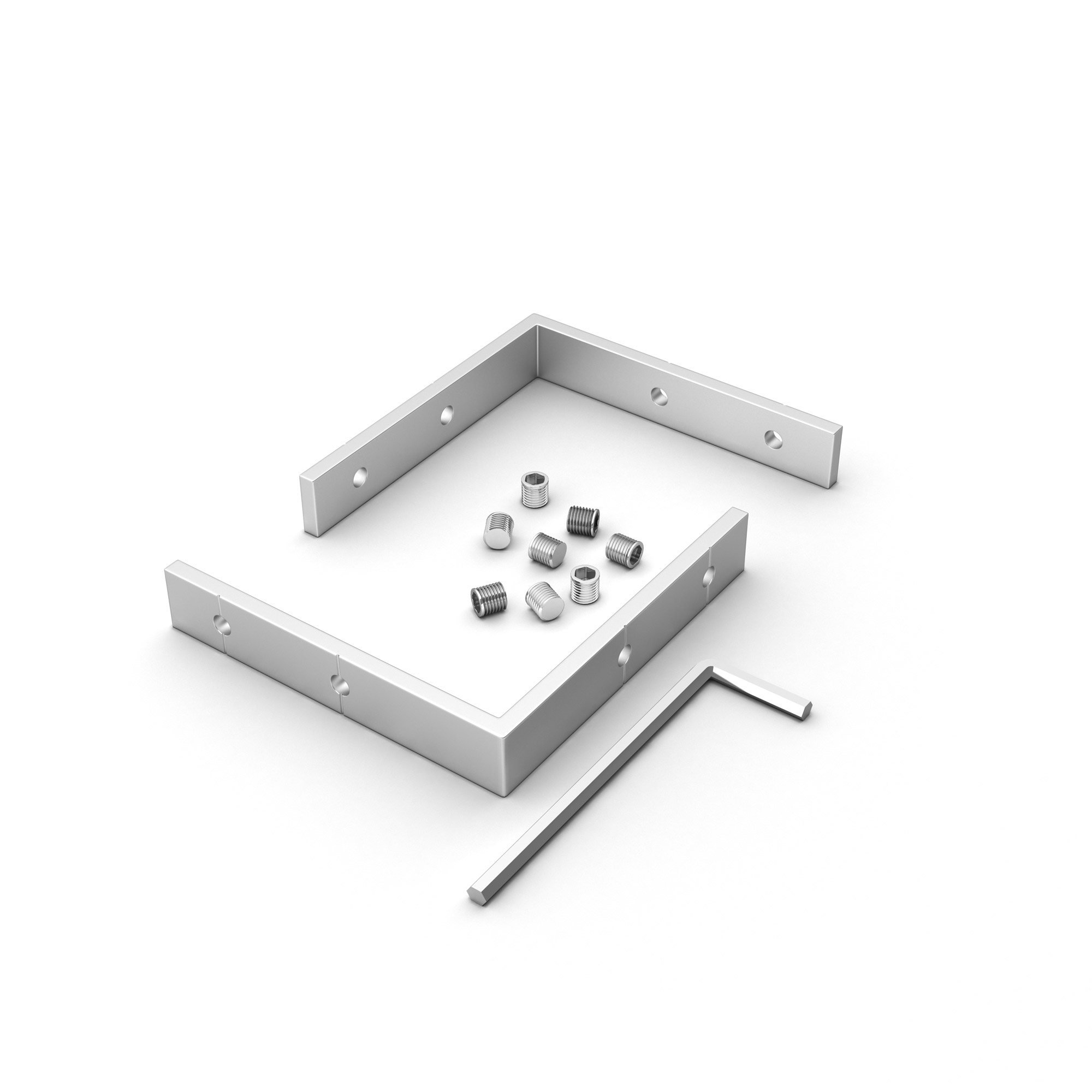 Соединитель профиля SL-LINIA45-FANTOM-L90 Set 030151 - Коннектор для соединения 2-х отрезков профиля SL-LINIA45-FANTOM под углом 90°. Устанавливается в паз. Цена за 1 комплект.