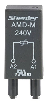 Модуль AMD-M 240V - Модуль для реле, 240VAC/DC, выристор, цвет: черный, для колодок: SRU, SKF14, SKC, SKB, STB, SRC*-E, SRB, GZT, GZM, GZS, GZMB, ES32