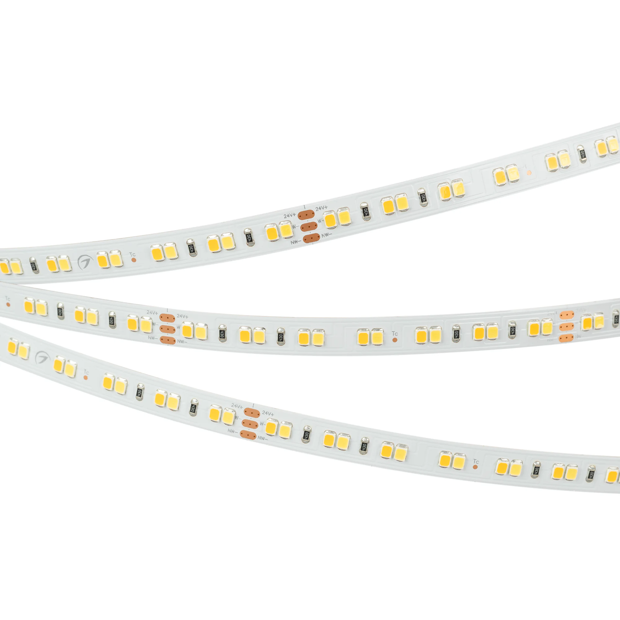 Лента RT-A140-10mm 24V White-MIX (19.2 W/m, IP20, 2835, 5m) 024508(2) - Светодиодная лента RT-A140, открытая. Светодиоды 2835, 140 шт/м (700 шт на 5 м), белая плата, ширина 10 мм, скотч 3M. Цвет MIX БЕЛЫЙ 6000 K + ТЁПЛЫЙ 2700 K, цветопередача CRI>85, угол