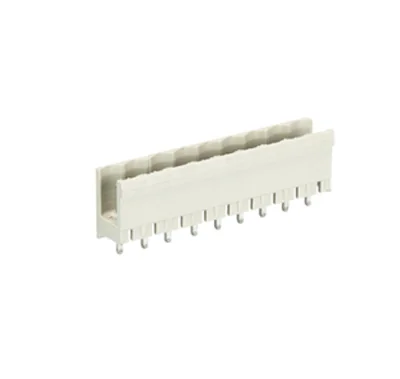 Вилка Wiecon 8213 S / 9 G OB GR OF - Вилочный разъем, вертикальный, без боковых стенок, на плату, шаг 5,08 мм, 9 полюсов, фиксация на плате пайкой, 400V, 12А, без маркировки, цвет: серый, серия 8213 S GOF