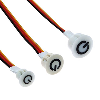 BTS 24V WHITE Ф16 SELF-LOCKING - Кнопка сенсорная BTS 24V, белая, диаметр 16 мм, самоблокирующаяся