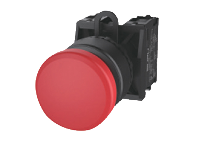 Кнопка грибовидная (красная) TS2510-0EM10-S20 - Кнопка грибовидная, без блокировки, без подсветки, пластиковое переднее кольцо, с мгновенным нажатием, с контактной группой 2NO, диаметр головки кнопки 30 мм, диаметр посадочного отверстия: 22 мм, цвет: крас