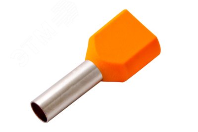 Наконечник штыревой втулочный изолированный F-12 мм 2х4 мм2 (НШВи(2) 4.0-12/НГи2 4,0-12) оранжевый 08-2810