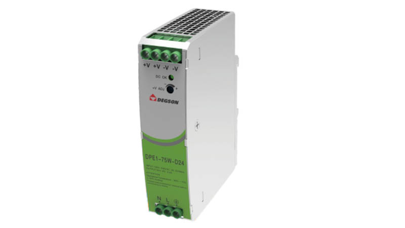 Блок питания DPE1-75W-D24 - Источник питания, однофазный, 24V / 3,2A / 75W; диапазон входных напряжений: 90 - 264VAC / 127 - 370VDC, монтаж: на DIN рейку, температура окружающей среды –30°C…+70°C