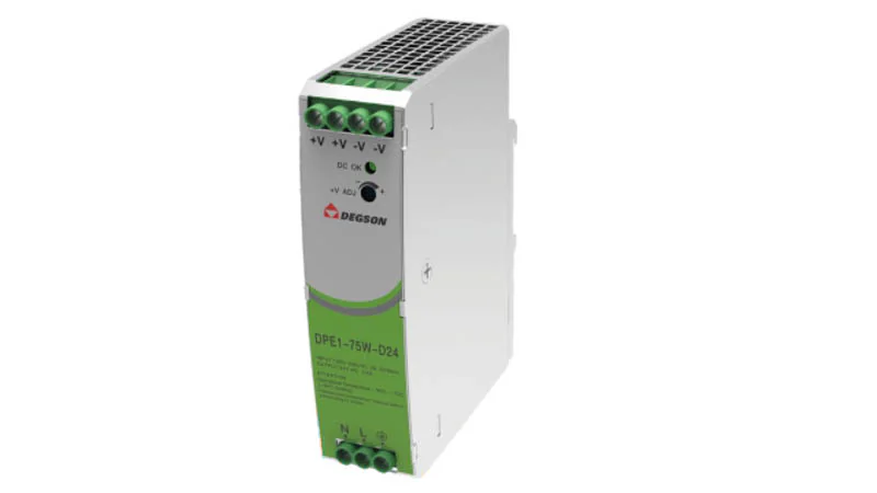 Блок питания DPE1-75W-D24 - Источник питания, однофазный, 24V / 3,2A / 75W; диапазон входных напряжений: 90 - 264VAC / 127 - 370VDC, монтаж: на DIN рейку, температура окружающей среды –30°C…+70°C