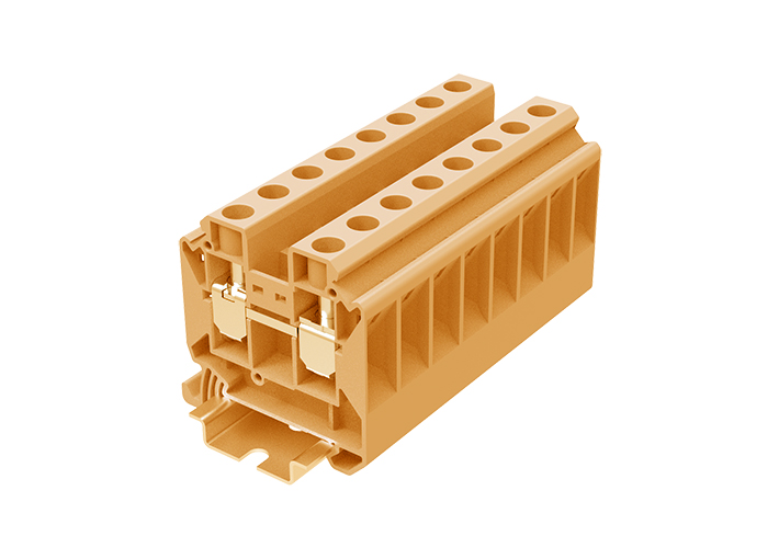 Проходная клемма TU16-2-OG - Проходная клемма, тип фиксации провода: винтовой, номинальное сечение: 16 мм кв., 76A, 1000V, ширина: 12,2 мм, цвет: оранжевый, тип монтажа: DIN 35