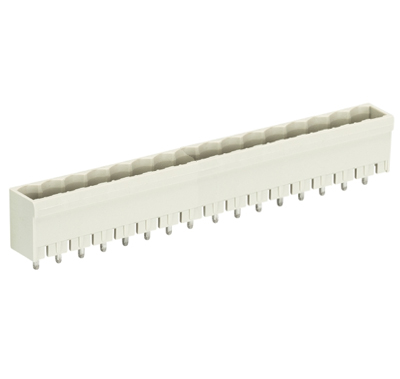 Вилка Wiecon 8213 S / 16 G OB - Вилочный разъем, вертикальный, на плату, шаг 5,08 мм, 16 полюсов, фиксация на плате пайкой, 300V, 12А, без маркировки, цвет: серый, серия 8213 S G