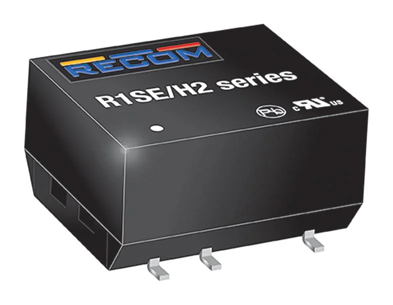R1SE-0512/H2-R - Преобразователь DC/DC на печатную плату вход 5В выход 12В 0.084A 1Вт 5-Pin SMD модуль лента на катушке
