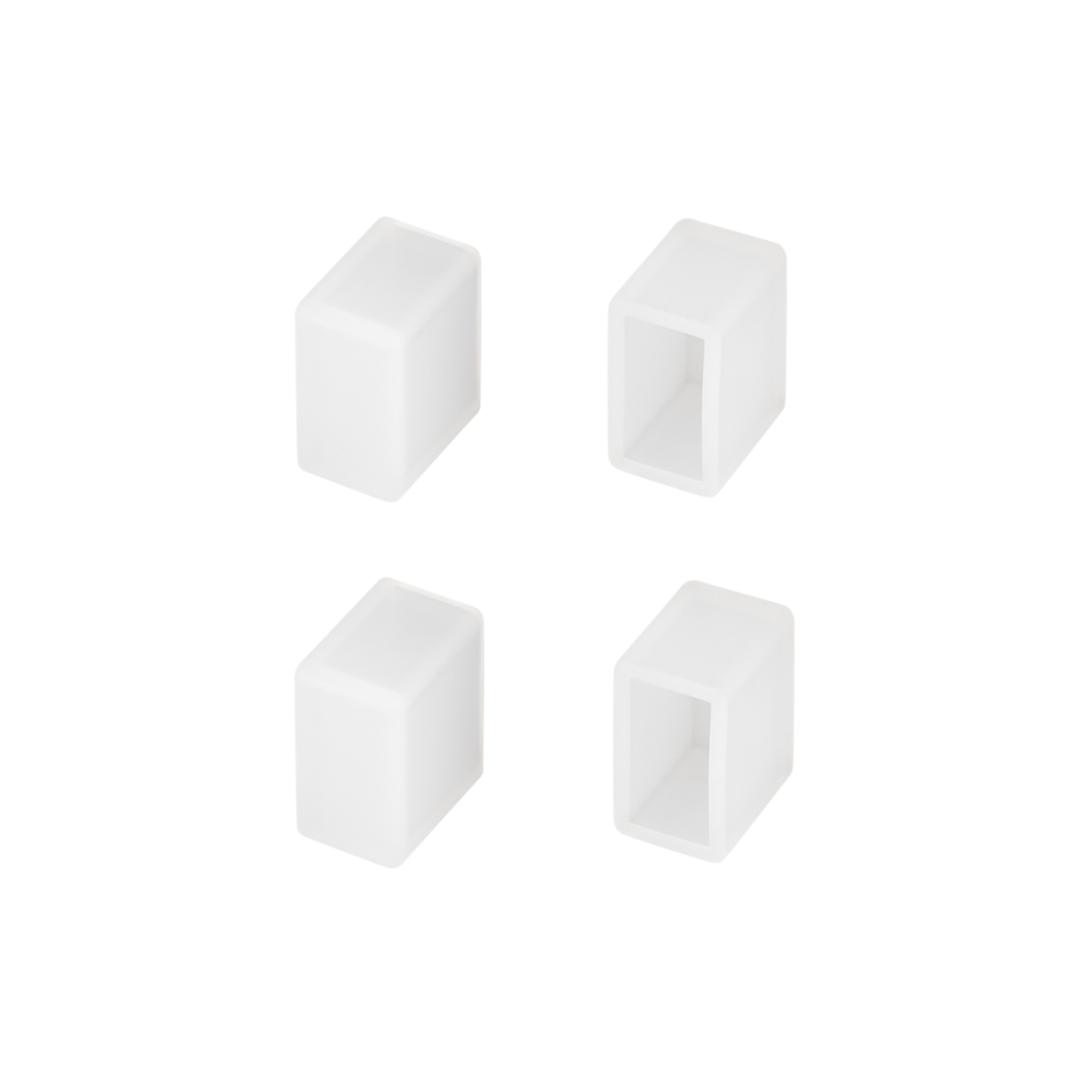 Заглушка WPH-FLEX-0612-SIDE WHITE глухая 040823 - Заглушка глухая для силиконового профиля WPH-FLEX-0612-SIDE. Материал - силикон. В комплекте 4 заглушки.