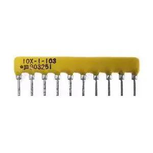 A10302J - Резисторная сборка 9 резисторов 3кОм ±5% 1/8W ±100ppm/°C
