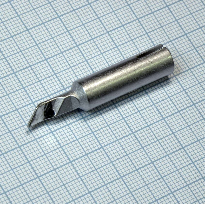 0832AD - Жало паяльное для паяльников ERSA BasicTool, ErgoTool, PowerTool, RT-80, MultiPro, MultiSprint, Multi-TC, PTC-70, ERSA 25+, ERSA 35+, ножевидное толщиной 1,5мм./скос 7.5мм. длина 45мм