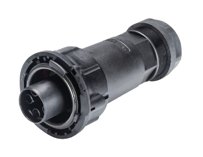 Разъем RST50i5S S1 ZR7 S SW - Розеточный разъем на кабель диам. 20-32 мм, IP66/67/69 5 полюсов, цвет: черный, номинальные характеристики: 250V/400V+PE 50A, серия gesis RST POWER
