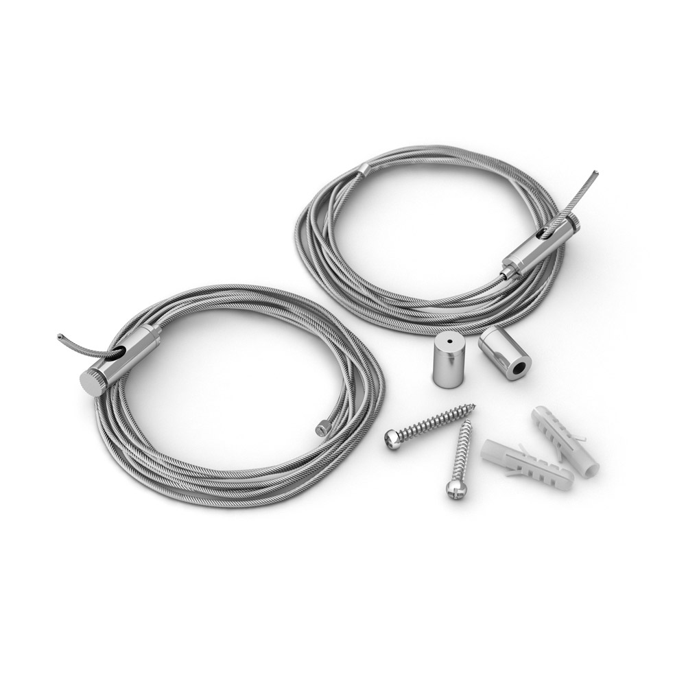 Подвес SL-LINE 2x2.5m Set (Pad 9x2mm) 029009 - Подвес для профилей SL-LINE-6070, SL-LINE-5060, SL-LINE-5035. Регулируемая длина. В комплекте 2 подвеса по 2.5 м., 2 дюбеля и 2 шурупа для крепления к потолку. Винт с площадкой 9мм. Цена за 1 комплект.