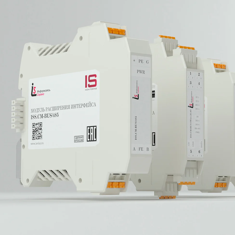 ISS.CM-BUS/Eth.485 ISS.CM-BUS/Eth.485 - Модуль расширения интерфейсов добавляет 1 внешний интерфейс RS-485 и 1 интерфейс Ethernet