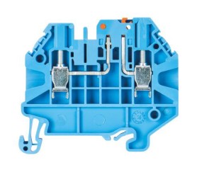 Клемма WT 2,5 TKM BL 58.503.2055.6 - Клемма с ножевым размыкателем, тип фиксации провода: винтовой, номинальное сечение: 2,5 мм кв., 20A, 500V, ширина: 5 мм, цвет: синий, тип монтажа: DIN 35