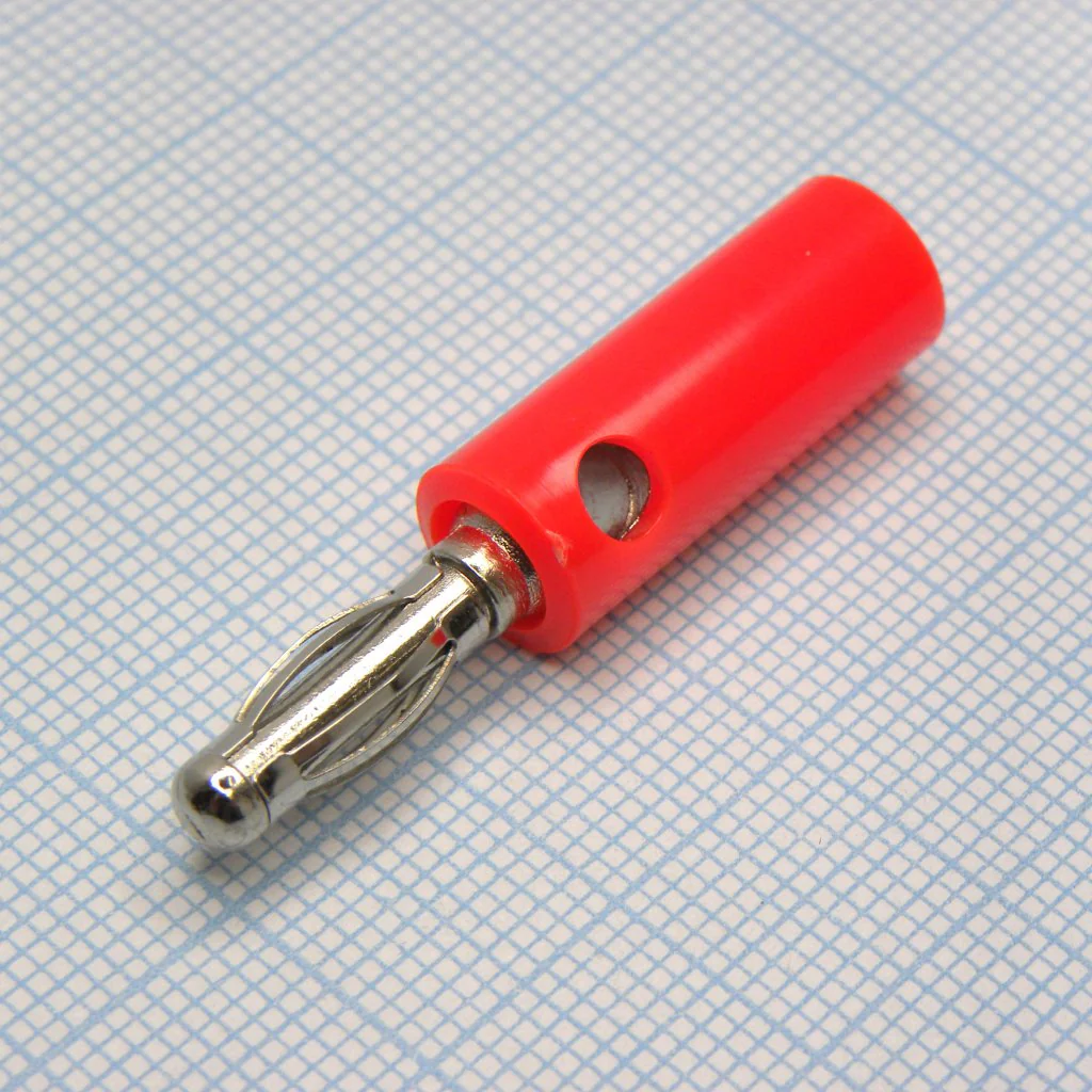 Щуп  (1322R) красный - Щуп однополюсный BANANA PLUG красный