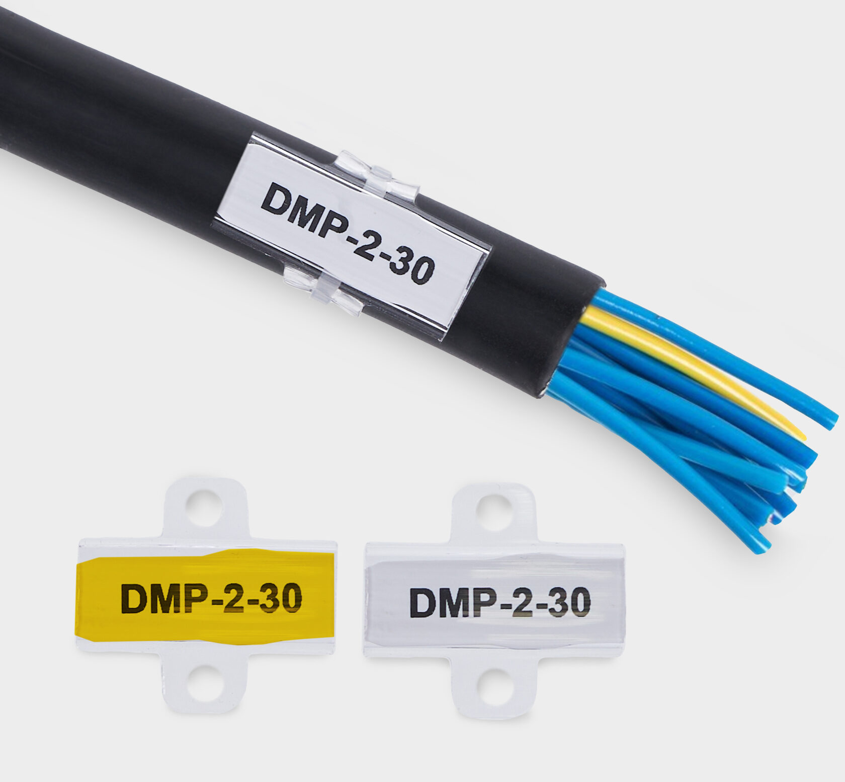 Держатель маркера DMP-2-30 - Контейнер для маркера, крепление на кабеле стяжкой, высота устанавливаемого маркера 4,6 мм, в упаковке 200 держателей для установки маркера HIC