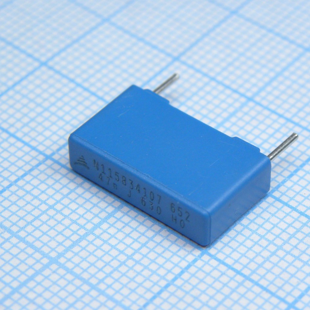 B32652A6473J - Конденсатор металлоплёночный полипропиленовый 0.047uF ±5% 630VDC/250VAC 18 X 5 X 10.5mm) радиальный 15mm россыпь