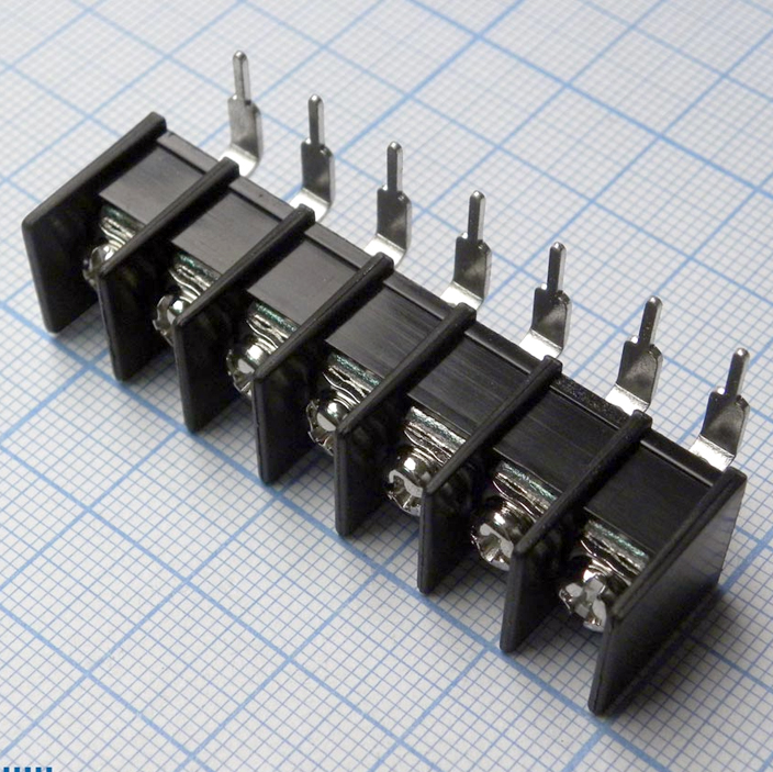 DG25R-B-07P-13-00A(H) - Барьерный клеммный блок 7 контактов. Серия DG25R-B
