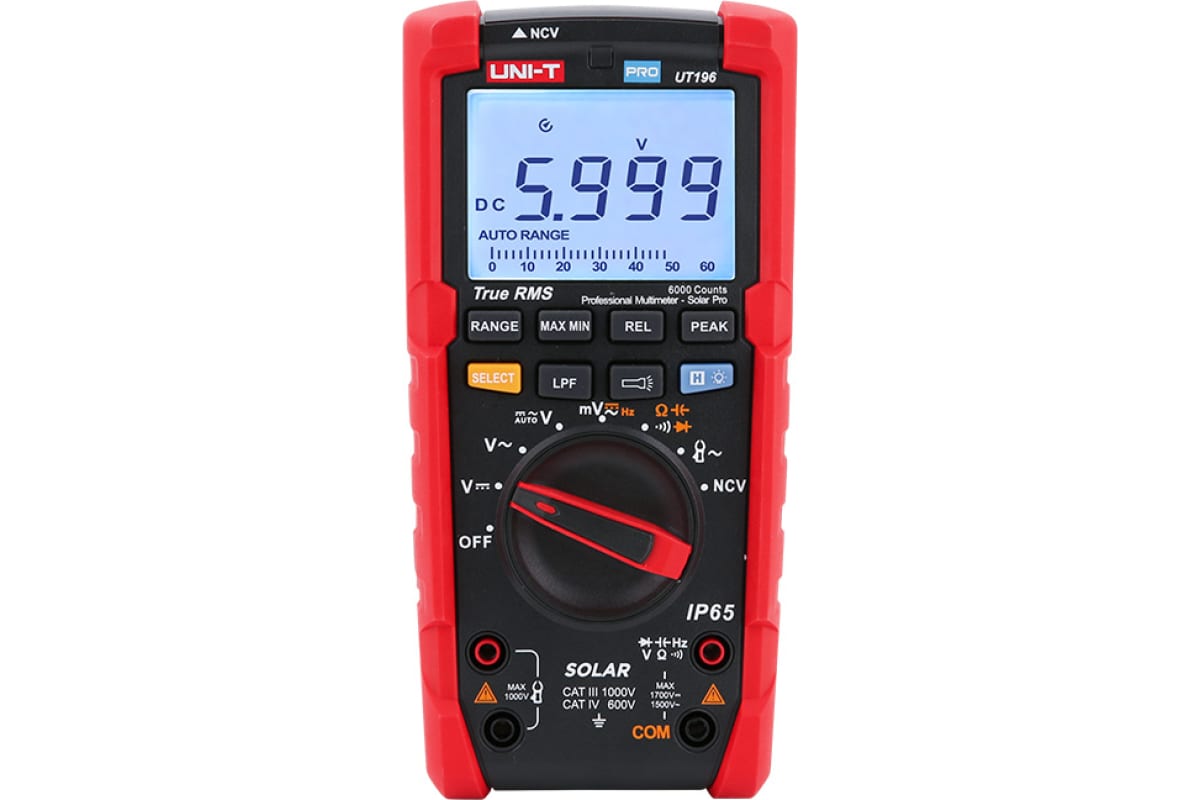 UT196 - Мультиметр профессиональный 1700V DC True RMS с автоматическим выбором диапазона