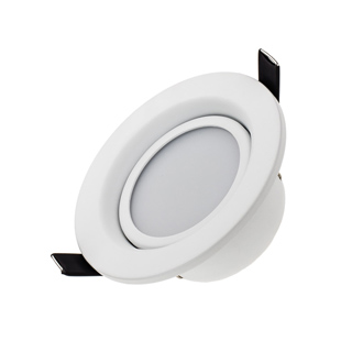 Светодиодный светильник LTD-70WH 5W Warm White 120deg 018420 - Встраиваемый круглый светильник 5Вт. Цвет свечения ТЕПЛЫЙ БЕЛЫЙ 3000K. Алюминиевый белый корпус. Световой поток 250-300лм, угол 120°. Питание 180-240V/AC, драйвер в комплекте (25V, 300mA). Раз