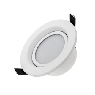 Светодиодный светильник LTD-70WH 5W Warm White 120deg 018420 - Встраиваемый круглый светильник 5Вт. Цвет свечения ТЕПЛЫЙ БЕЛЫЙ 3000K. Алюминиевый белый корпус. Световой поток 250-300лм, угол 120°. Питание 180-240V/AC, драйвер в комплекте (25V, 300mA). Раз