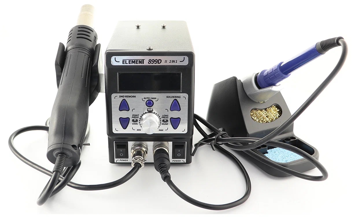 ELEMENT 899D (II) - Станция паяльная термовоздушная + паяльник