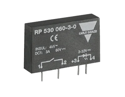 Реле ODC 3-32V/3-60V - Штекерное твердотельное реле для установки в клолдку, рабочее напряжение: 3 – 32 V DC, номинальное напряжение переключения: 3 – 60 V DC, коммутируемый ток: 3 A DC (DC 13), (5 A / 1 sec), серия flare