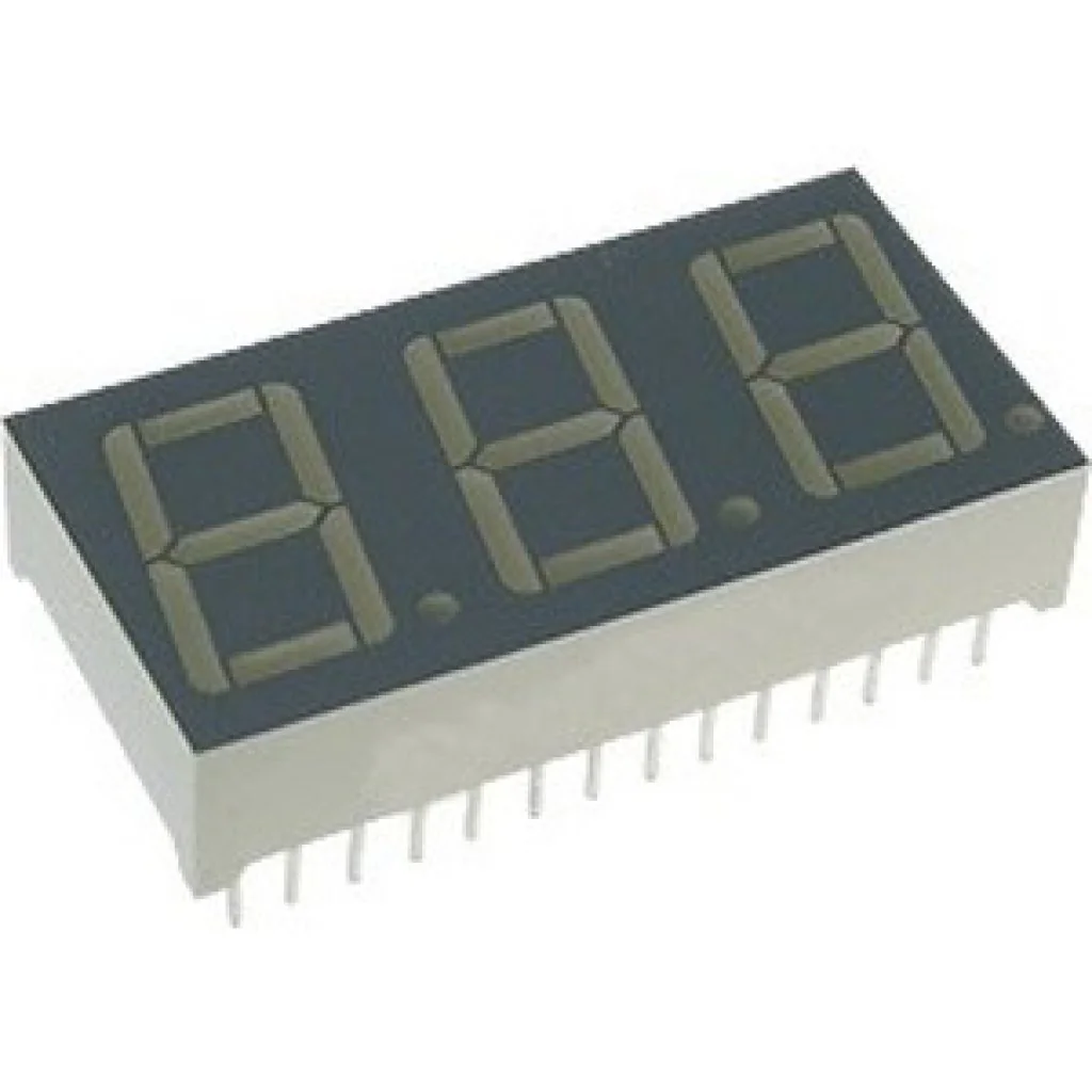BC56-11GWA - 3-х разрядный индикатор/14,22мм/зеленый/568нм/3-10.5мкд