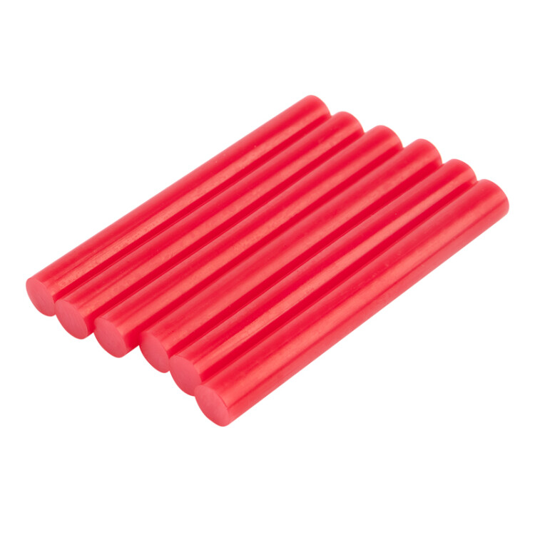 Стержни клеевые 11мм,100мм, 6шт/уп, крас - блистер