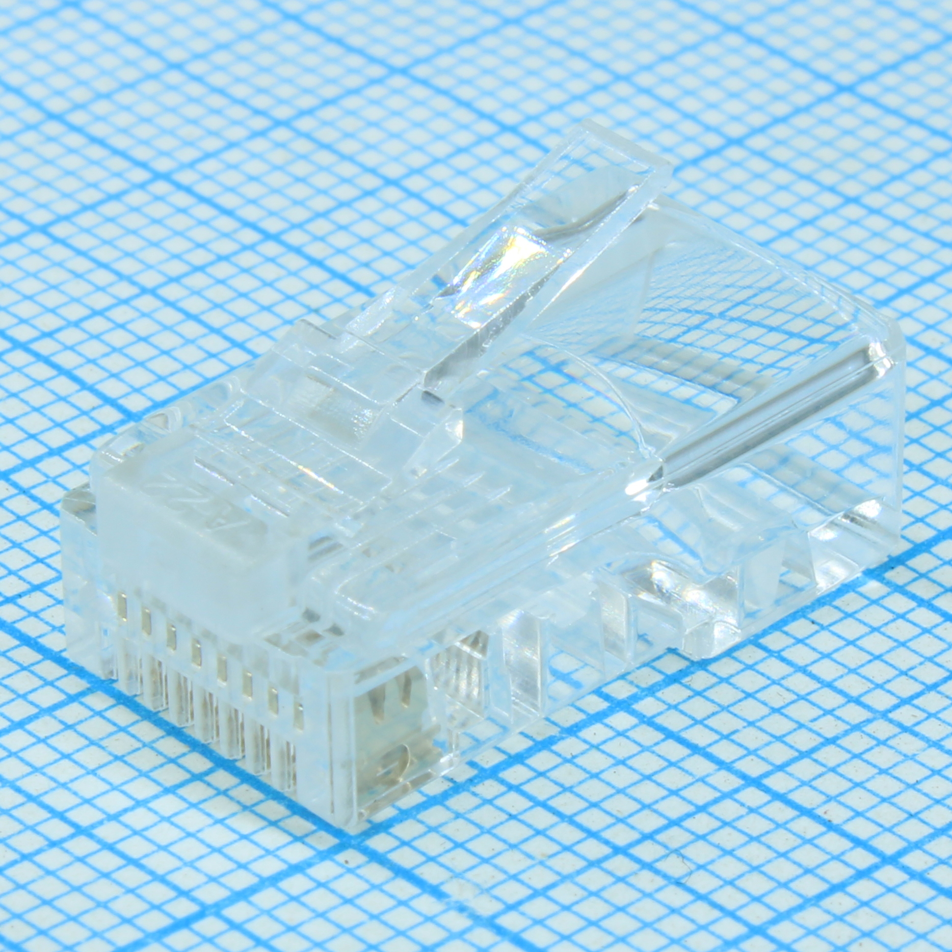 TPR-8P8C-S3 - Вилка RJ-45 для круглого кабеля, 3 зубца, тип Х