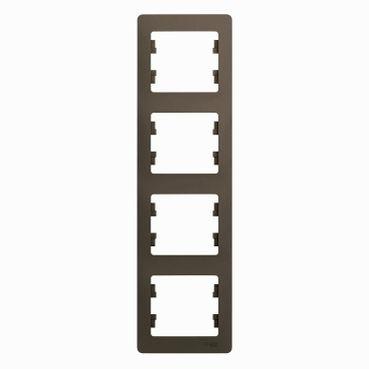GLOSSA 4-постовая РАМКА, вертикальная, ШОКОЛАД GSL000808
