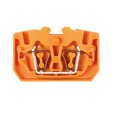 Клемма WKF 2,5/M orange - Проходная клемма, тип фиксации провода: пружинный, номинальное сечение: 2,5 мм кв., 24А, 800V, ширина: 5 мм, цвет: оранжевый, тип монтажа: нет