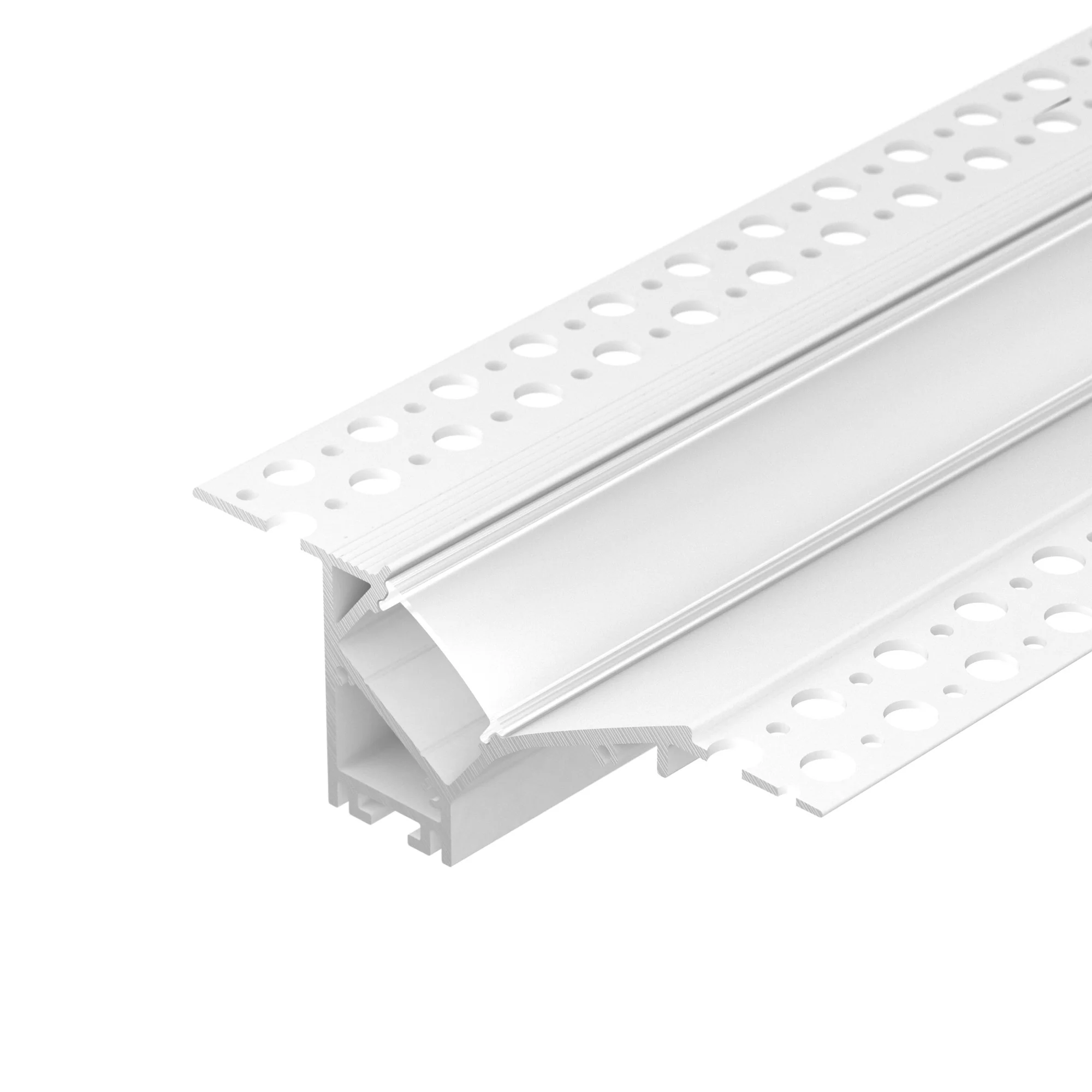 Профиль FANTOM-W45-BEVEL-2000 WHITE 039949 - Алюминиевый встраиваемый профиль для светодиодных лент и линеек с боковым свечением. Цвет - белый RAL9003 (порошковая окраска). Габаритные размеры (LхWхH): 2000х95х36 мм. Ширина площадки для ленты 19,5 мм.