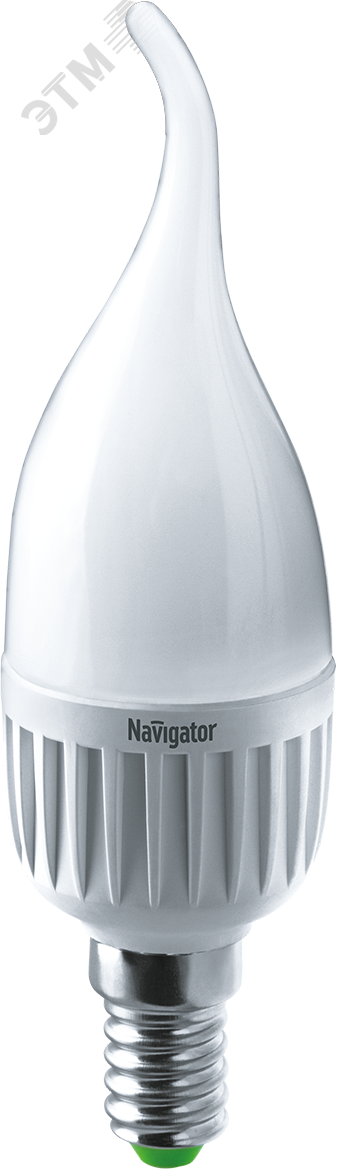 Лампа светодиодная LED 7вт E14 теплый матовая свеча на ветру 18946