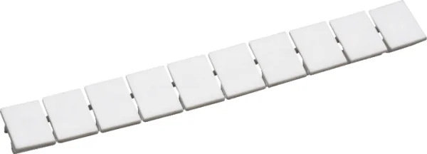 CA509/K16WHT - Маркировка для клемм шириной 16 мм, размер шильдика: 10,5*15,4 мм, 10 шильдиков, цвет: белый, чистая, упаковка 100 шт.
