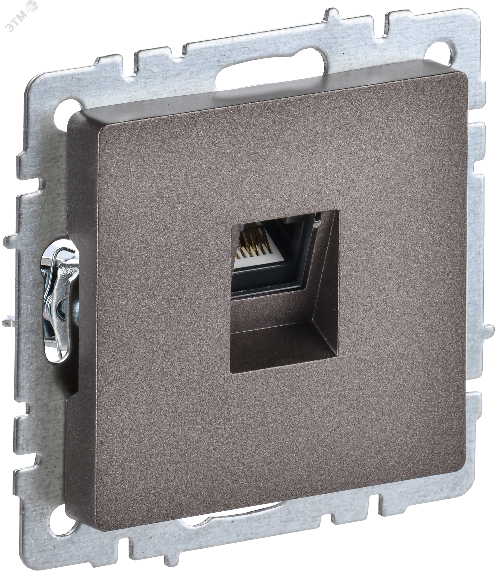 Розетка компьютерная СП RJ45 кат.5E BRITE РК10-БрТБ бронза IEK BR-K10-1-K45