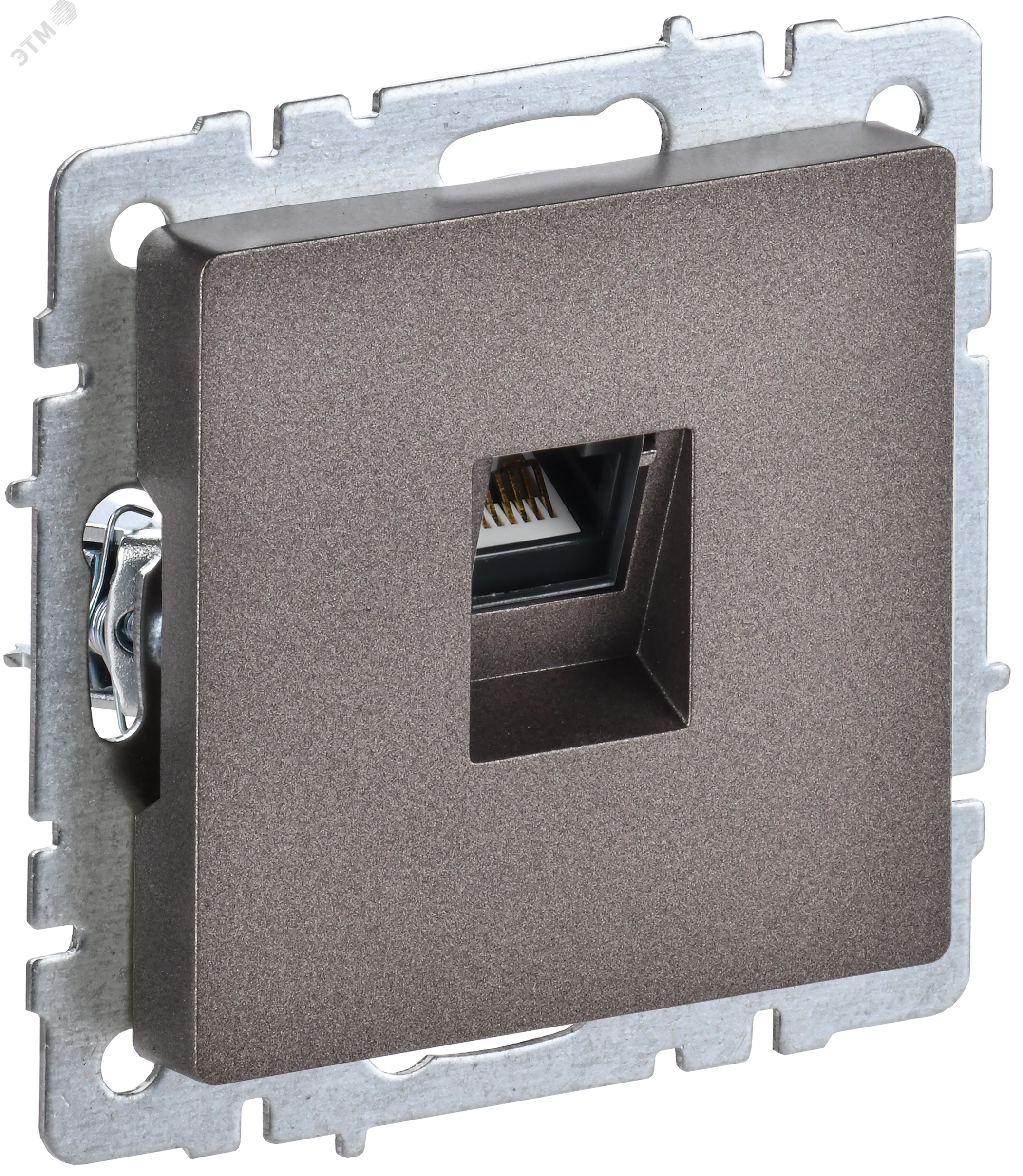 Розетка компьютерная СП RJ45 кат.5E BRITE РК10-БрТБ бронза IEK BR-K10-1-K45