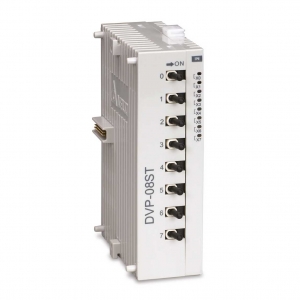 Модуль дискретных входов DVP08ST11N - Модуль дискретных входов: 8DI (Switch-Type), 24V DC Power, SLIM