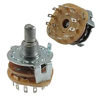 SR25-1-1-12  НА ПРОВОД - Галетный переключатель SR25-1-1-12 на провод