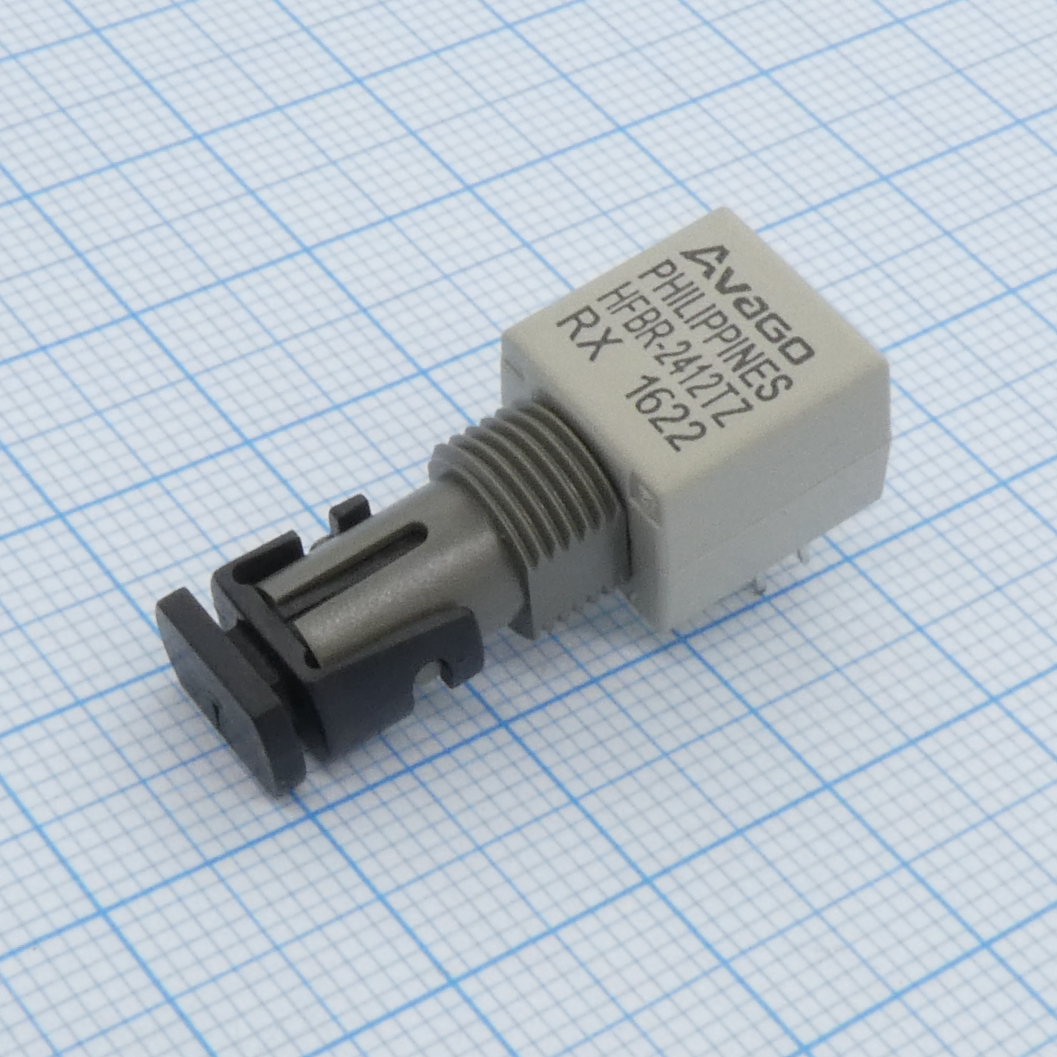 HFBR-2412TZ - Оптоволоконный приемник 5 МБод 820нм 8-Pin -40...+85 С (Plastic ST-Threaded Port)