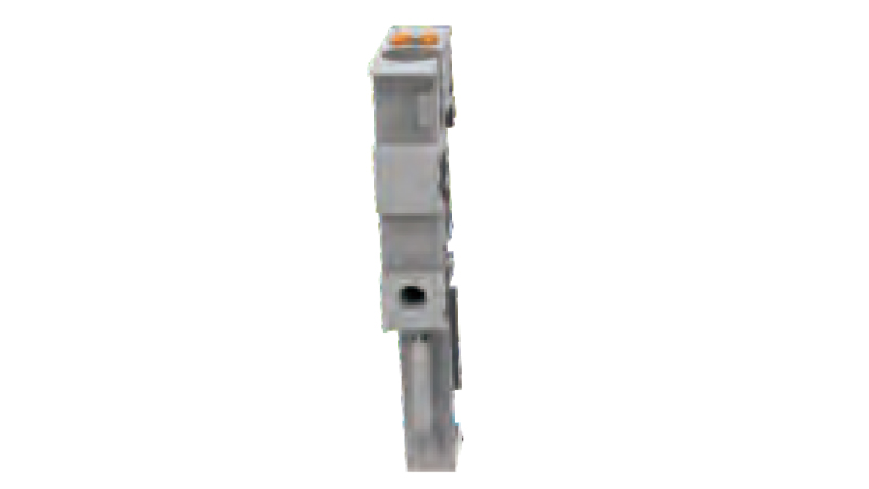 Разъем 1 пол. DS2.5-H-01P-11 - Разъем для клемм DS2.5/1P (PE), 1 полюс, номинальное сечение: 2,5 мм кв.,  фиксация провода: Push-in, цвет: серый