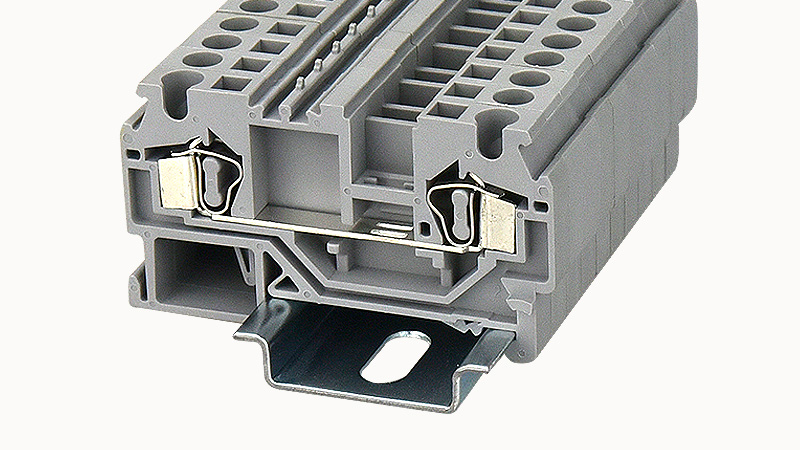 Проходная клемма WS4-01P-11 - Проходная клемма, тип фиксации провода: пружинный, номинальное сечение: 4 мм кв., 32A, 800V, ширина: 6 мм, цвет: серый, тип монтажа: DIN35