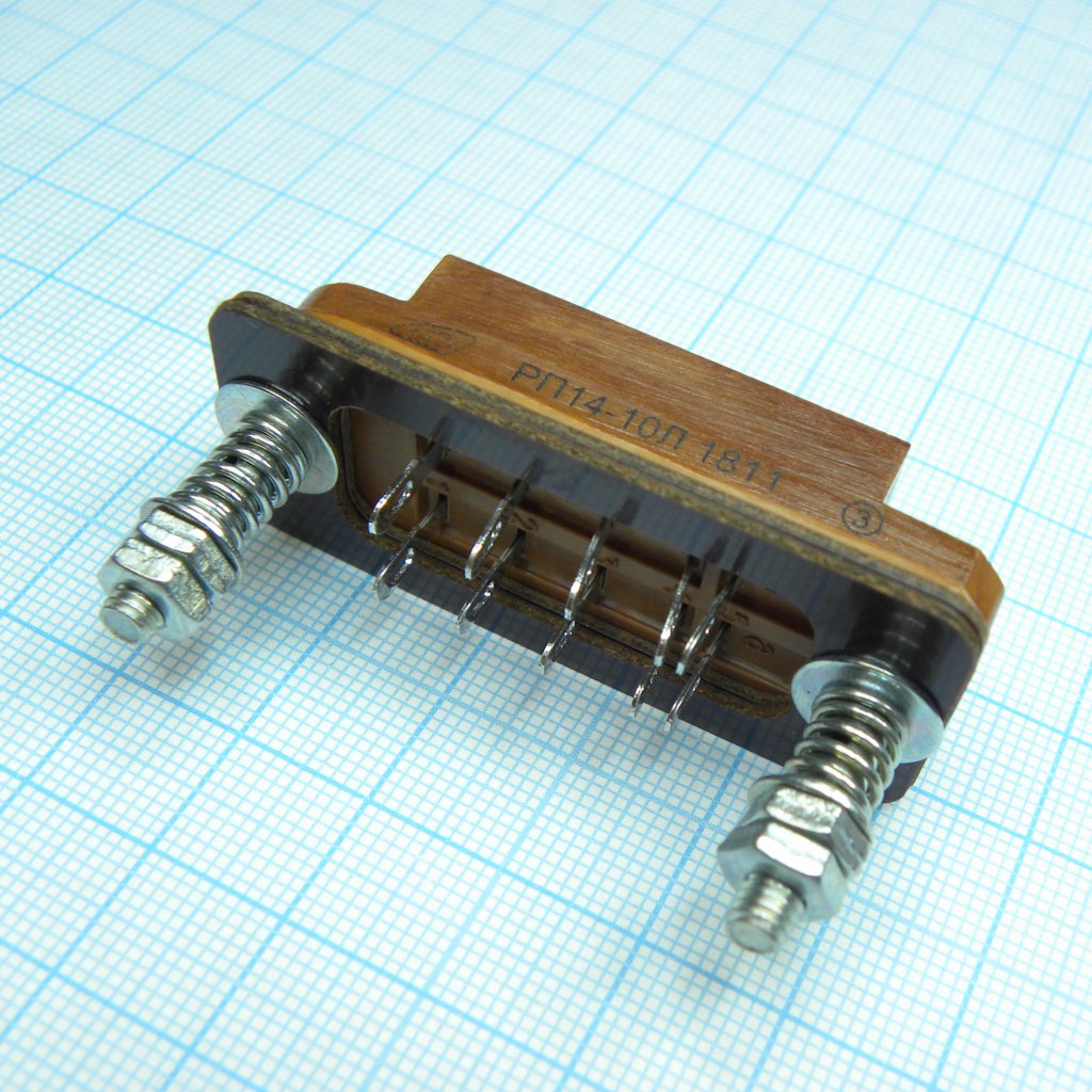РП14-10 Л розетка - Соединитель  низкочастотный, прямоугольный, внутреннего монтажа