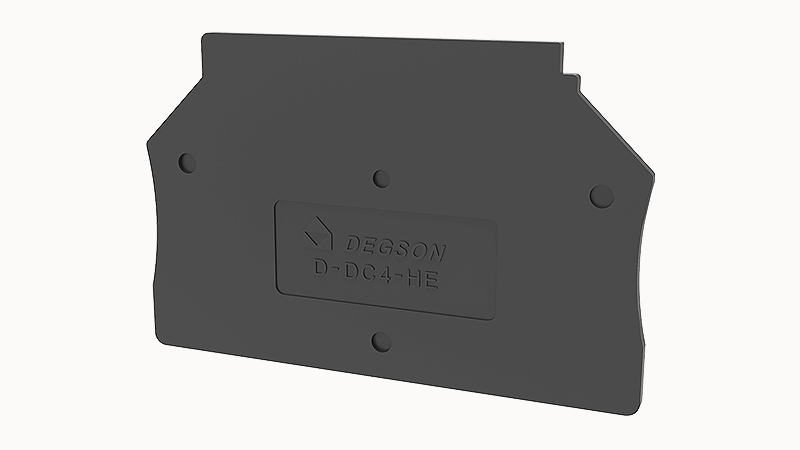 Торцевая крышка D-DC4-HE-01P-13 - Торцевая крышка, для клемм DC4-HE..., цвет: черный