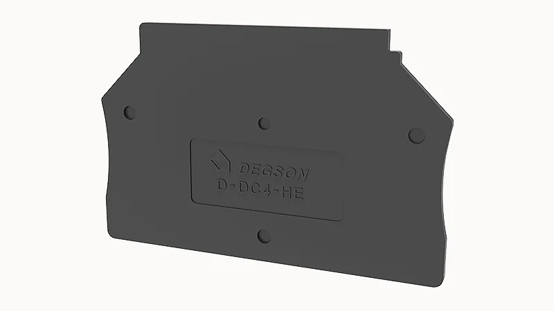 Торцевая крышка D-DC4-HE-01P-13 - Торцевая крышка, для клемм DC4-HE..., цвет: черный
