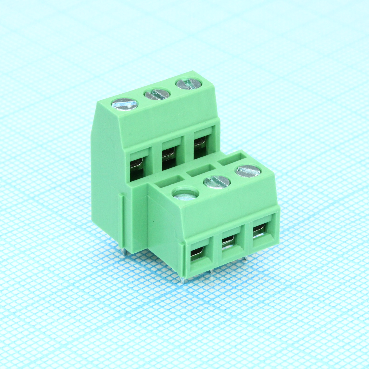 DG127A-5.0-06P-14-00A(H) - Винтовой клеммный блок c рельефной обоймой, 6 контактов. Серия DG127A-5.0