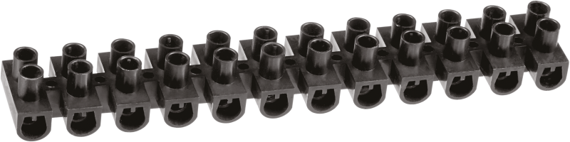 Колодка клеммная 1.5х6кв.мм 12 пар NTB-UPP-S12-5/BL полипропилен черн. 71012