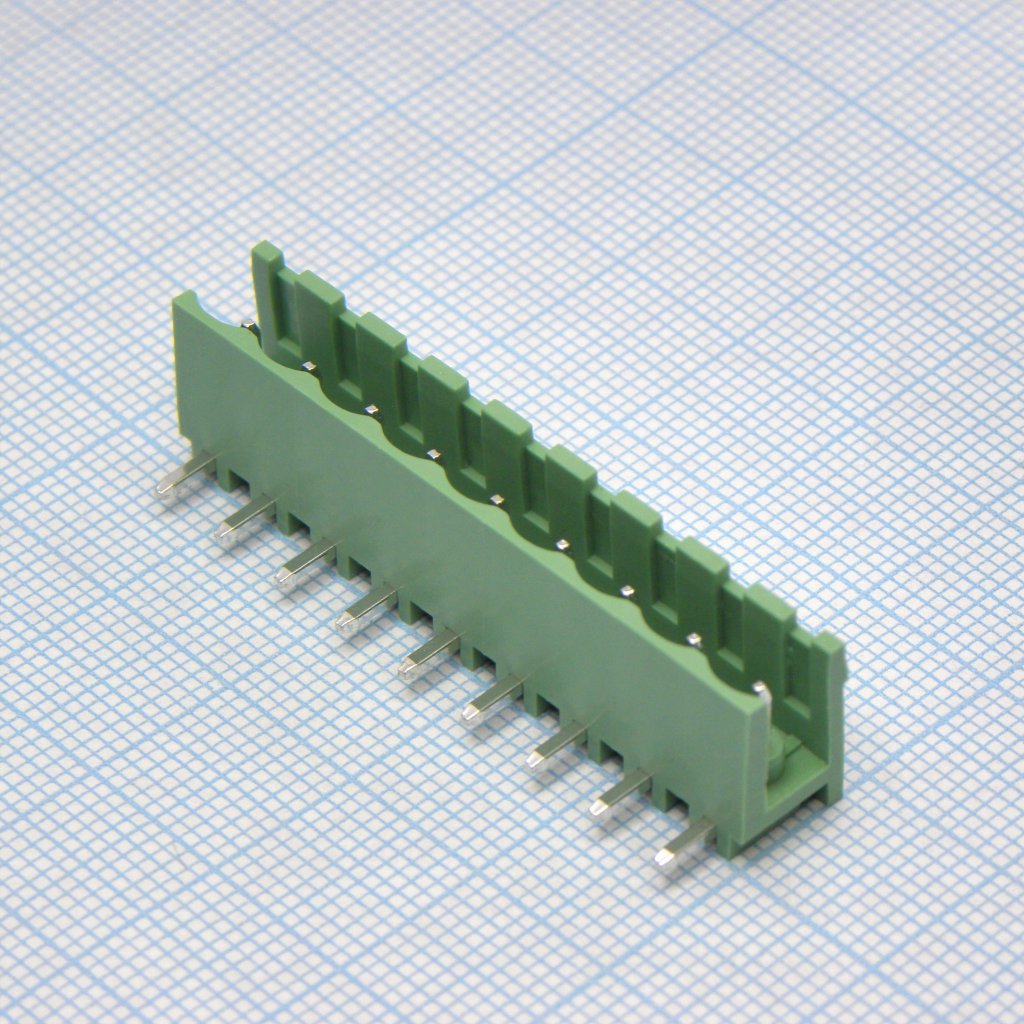 2EDGR-5.08-09P-14-00A(H) - Разъемный клеммный блок на плату, 9 контактов. Серия 2EDGR-5.08