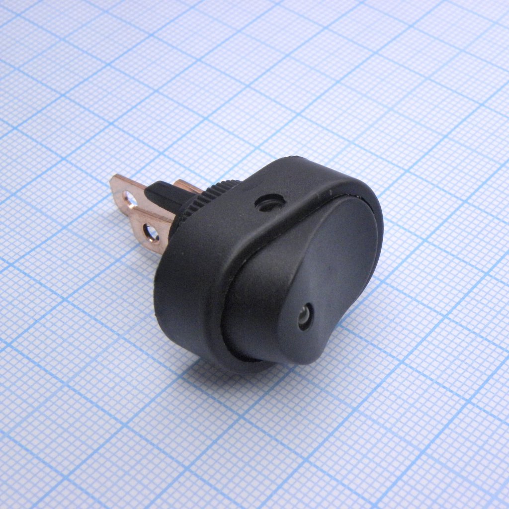 DS ASW-20D желтый ON-OFF - клавишный выключатель со светодиодной желтой подсветкой 12V